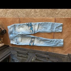 Justice jeans size 10 mid rise jegging